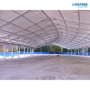 Tente de <span class=keywords><strong>piscine</strong></span> imperméable et résistante au feu en PVC, résistance au vent 140 km/h, chapiteau à ossature aluminium avec murs en verre transparent pour extérieur - Product Image 4