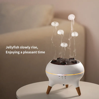 Humidificateur de pulvérisation de méduses de chambre à coucher Smart Home avec volcan de feu 3D et diffuseur de flamme Lumière chaude Garantie 1 an