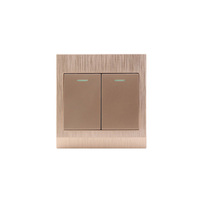 ABUK OEM UK/EU 10A 13A 250V 1/2/3/4 Gang PC Panel TEL Applique murale à bouton-poussoir interrupteurs électriques USB Double prise 3PIN avec néon
