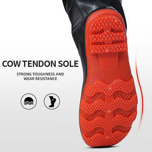 Cuissardes de pêche à la mouche pour hommes pantalons imperméables respirants avec bottes en PVC et en nylon pour la rivière et le lac - Product Image 5