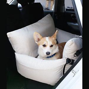 Viaje al aire libre cuatro estaciones perro coche sofá cama moderno mascota gato coche Booster suave seguridad hebilla asiento de coche perros pequeños gatos con perro plomo - Product Image 1