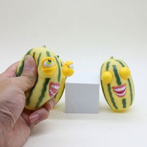 Funny Pop-Eyed Cucumber <b>Strip</b> Squishy Toy Ultra-Soft and Wacky Stress Relief Toy Made of Silicone and <b>Plastic</b> - Product Image 1