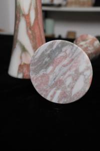 Venta al por mayor de jarrones de flores de mármol natural de lujo nube verde esmeralda y Rojo <span class=keywords><strong>Monica</strong></span> decoración del hogar género de piedra - Product Image 4