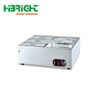 Bain-marie de table en acier inoxydable à gaz électrique commercial, multi-plateaux, haute efficacité, pour restaurant, hôtel, présentoir chauffant, 220-240V - Product Image 4
