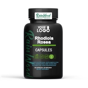 OEM Rhodiola Rosea экстракт капсулы с 3% салидрозиды 1% розавины Органическая родиола розовая капсула - Product Image 3