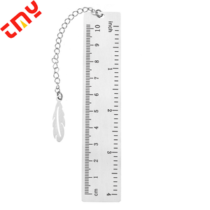 Gepersonaliseerde Rechthoek Graveerbaar Één Zijde Goud Blanco Stalen Metalen Bladwijzer Blanks Met Op Maat Gedrukt Logo - Product Image 3