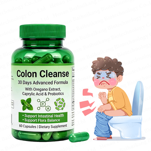 Cápsulas Veganas para el Colon, Fórmula Avanzada con Probióticos, Orégano y Ácido Caprílico para la Salud Intestinal y el Equilibrio de la Flora - Product Image 1
