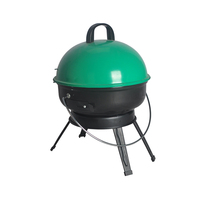 Barbecue portable miniature au charbon de bois de couleur verte