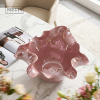 Bol à fruits en céramique Merlin Living avec placage électrolytique, décoration d'intérieur en céramique, assiette à chocolat de luxe, usine de céramique de Chaozhou OEMODM