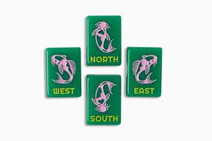 Set di Tessere Mahjong in Acrilico Verde Personalizzato, Lussuoso Set Professionale per Tornei, Inciso e Riempito a Strato Singolo per Tavolo da Gioco - Product Image 6