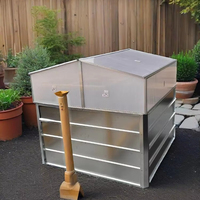 Lit de pépinière en matériau PC écologique Petite serre à ciel ouvert pour fleurs et légumes de jardin Fournitures de jardinage