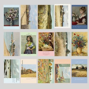 Cartes postales esthétiques imprimées sur papier cartonné, motifs Tournesols et Nuit étoilée de Vincent Van Gogh, style bohème tendance, pour filles - Product Image 2