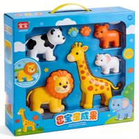 Boîte d'expédition postale mensuelle en carton ondulé pour jouets d'enfants, impression couleur personnalisée