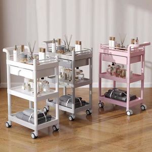 Carrito de metal de fábrica para peluquería y salón de belleza Carrito de herramientas de barbería multifunción para hoteles Baños y supermercados - Product Image 1