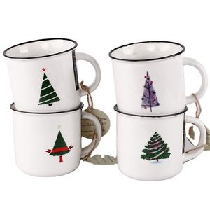 Taza de cerámica personalizada con tu logotipo, <span class=keywords><strong>tazas</strong></span> simples europeas en línea de Navidad, baratas - Product Image 3