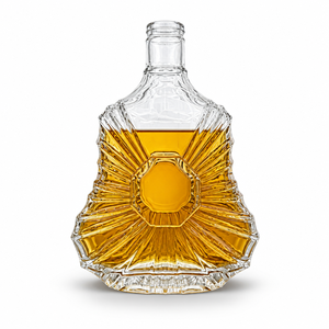 Bouteille en verre vide de style <span class=keywords><strong>XO</strong></span> moderne, best-seller, avec manchon, pour rhum et brandy, compatible avec les étiquettes personnalisées pour spiritueux artisanaux - Product Image 5