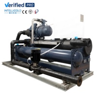 Nouvelle machine de refroidissement et de chauffage à pompe à chaleur à vis à air refroidi, haute performance (COP), avec logique de dégivrage intelligente, pour basses températures ambiante, 170 tonnes