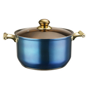 Ensemble de casseroles en acier inoxydable à fond épais et composé, coloré, pour cuisine, comprenant casseroles à soupe, à lait, poêles à frire et bouilloires, 12 pièces - Product Image 2