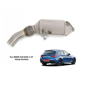 Scarico auto in acciaio inox sistema di scarico ad alto flusso Downpipe per <span class=keywords><strong>Bmw</strong></span> <span class=keywords><strong>F20</strong></span> <span class=keywords><strong>B38</strong></span> 1.5T sezione testa accessori auto - Product Image 1