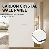 Panneau mural en charbon de bambou minimaliste moderne, panneau décoratif en cristal de carbone durable, imperméable et résistant au feu
