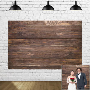 Toile de fond en bois marron photographes tissu de fond de mur en bois rétro <span class=keywords><strong>pour</strong></span> les décorations d'anniversaire de <span class=keywords><strong>mariage</strong></span> et d'enfants - Product Image 3