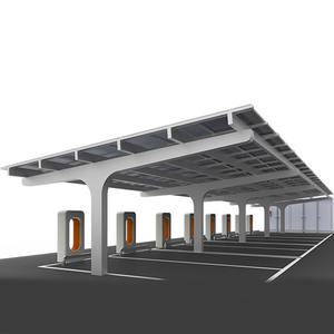 Jchx Zonnepaneel Carport Grond Mount Koolstofstaal Zonnepaneel Montagebeugels Voor Dak Of Grond - Product Image 4