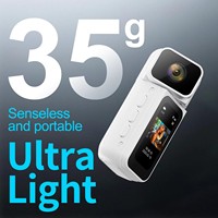 Caméra d'action magnétique S70 Mini, caméra portable à porter sur le corps, DV 2.7K, objectif rotatif à 180° pour le sport, le cyclisme, la plongée, le vlogging