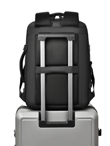 Large Capacity Expandable Waterproof USB Charging Anti-Theft Smart Business Laptop <b>Backpack</b> Zipper Closure Oxford Polyester - Product Image 6