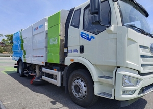 Cao cấp Đường rửa quét sân bay khu vực khai thác sâu làm sạch đường quét xe tải đường phố quét đường phố sạch hơn máy móc - Product Image 4