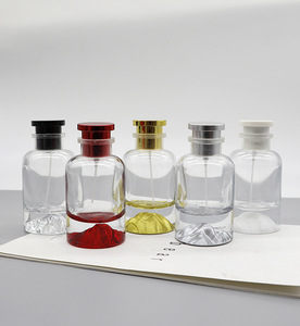 Luxury 30ml 50ml Thick Bottom Empty Glass Perfume Spray <b>Bottle</b> High Quality Refillable Fragrance Container with Aluminum Cap - Product Image 5