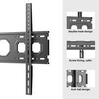 Soporte de TV de uso doméstico fácil de instalar, soporte de pared fijo para televisores de plasma LCD de pantalla plana, soportes de TV de movimiento de acero