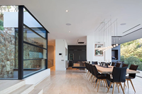 Fenêtre coulissante verticale automatique à levage, cadre en aluminium à économie d'énergie pour villa résidentielle, maison, balcon, terrasse