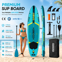 Planche de paddle gonflable de haute qualité OEM ODM 11'6''*35''*6'' en Drop Stitch, polyvalente, certifiée CE, écologique, SUP