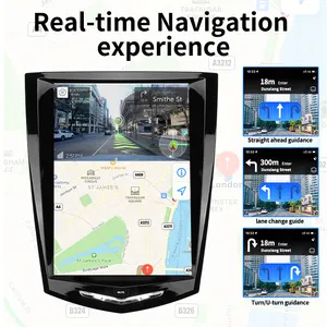 Android 13 Radio mobil 10.5 "navigasi GPS mobil Multimedia pemutar DVD untuk Cadillac CTS SRX Escalade 2013-2019