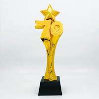Tout nouveau trophée de conférence Souvenir en résine de haute qualité cadeau d'affaires trophée en résine de cristal avec Base noire