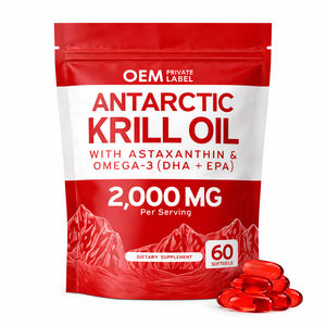 Cápsulas de Aceite de Krill OEM con Astaxantina <span class=keywords><strong>Natural</strong></span>, Omega 3 EPA, <span class=keywords><strong>DHA</strong></span>, Suplemento que Apoya la Salud del Sistema Inmunológico y Cerebral - Product Image 1