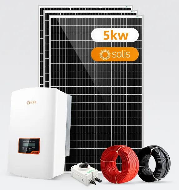 Sistem Energi surya komersial 5kW off grid paket sistem surya off grid