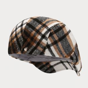 Autumn Winter Fashion Plaid Ivy Cap <b>Hat</b> Classic England Ivy Beret <b>Hat</b> High Quality Vintage Ivy <b>Hats</b> - Product Image 5