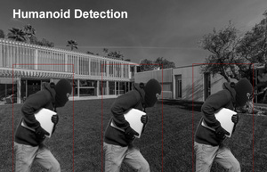 3MP PoE IP66 ánh sáng kép ai phát hiện Bullet Máy ảnh nhôm trường hợp màu trắng Mạng Bullet Home an ninh máy ảnh - Product Image 6