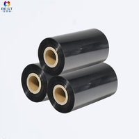 Ruban d'encre noir compatible cire/résine 30mm*300m pour imprimante d'étiquettes - Prix usine