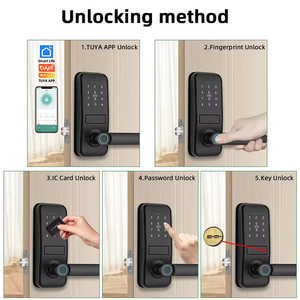 Kunci Pintar Anti Maling Biometrik Elektrik Tt Set Dengan Kontrol Aplikasi, Kunci Digital Tanpa Kunci untuk Rumah, Kenop Otomatis untuk Pintu - Product Image 3