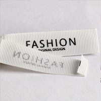 Étiquettes tissées de luxe écologiques MEIJEI pour vêtements, en polyester imprimé de haute qualité, pour t-shirts et autres articles vestimentaires
