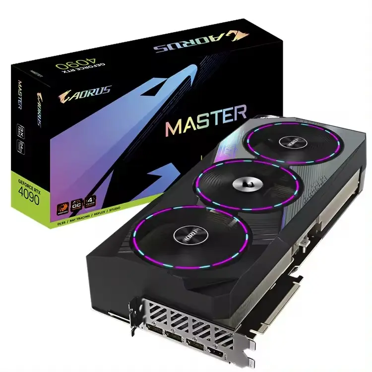 GIGABYTE AORUS GeForce RTX 4090 MASTER 24G กราฟิกการ์ด 24GB GDDR6X หน่วยความจํา PCI Express 4.0x16 การ์ด ATX