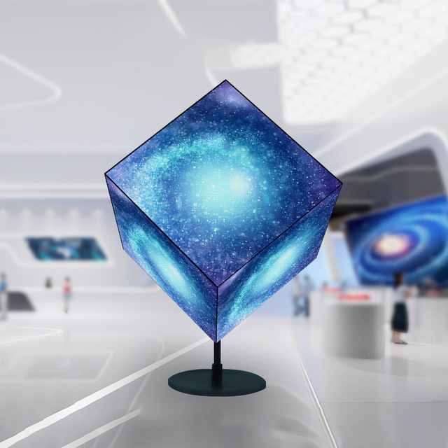 Customization LED Cubes Display Screen Sign Video Wall Waterproof Advertising P3.91 LED Video Logo Sign LED Cube Screen Display