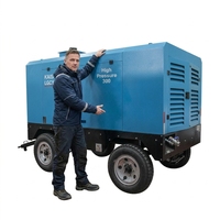 Compresseur d'air portable à vis haute pression diesel 21 bars pour plateformes de forage minier |   Compresseur fiable LGCY-19/21-21/18K