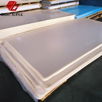Plaques en acrylique coulé transparent MingLiang de 5 mm, résistantes à l'humidité, pour cloisons de salle de bain, découpe OEM, haute résistance aux chocs