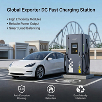 Station de recharge DC pour véhicules électriques 180 kW, étanche IP54, double ports, montée au sol, chargeur rapide robuste pour bus électrique