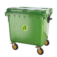 Poubelles en plastique à usage extérieur Poubelle d'une capacité de 100L/120L/240L Poubelle de différentes tailles pour le stockage à l'intérieur et à l'extérieur
