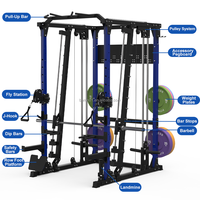 Zoshine Équipement de Gymnastique en Gros : Machine Smith Multifonction pour Exercices à Domicile, Appareil d'Entraînement Complet pour le Fitness