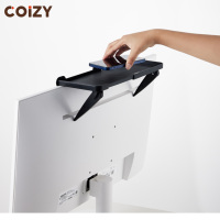COIZY Plateau de rangement et de présentation à un niveau pour décodeurs et routeurs, en plastique, pour salon et TV, sans perçage